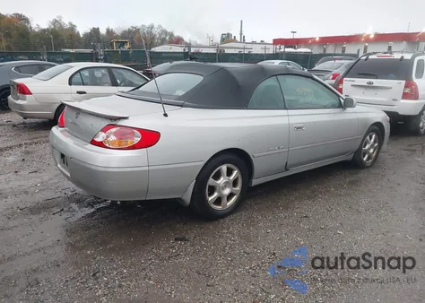 2002 Toyota Camry Solara Sle V6 z USA, uszkodzony, nr VIN 2T1FF28P42C600566
